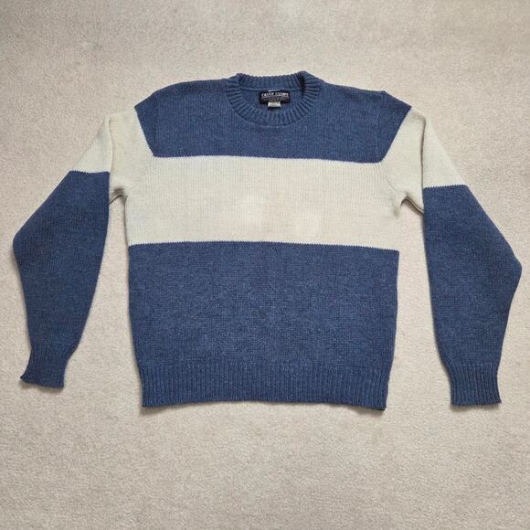 Vintage Castle Square Men's L Wool Blend Knit Pullover Crew Neck Sweater - Picture 2 of 10
